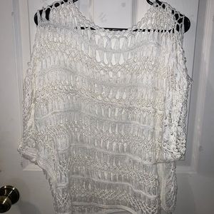 White Crochet Shawl